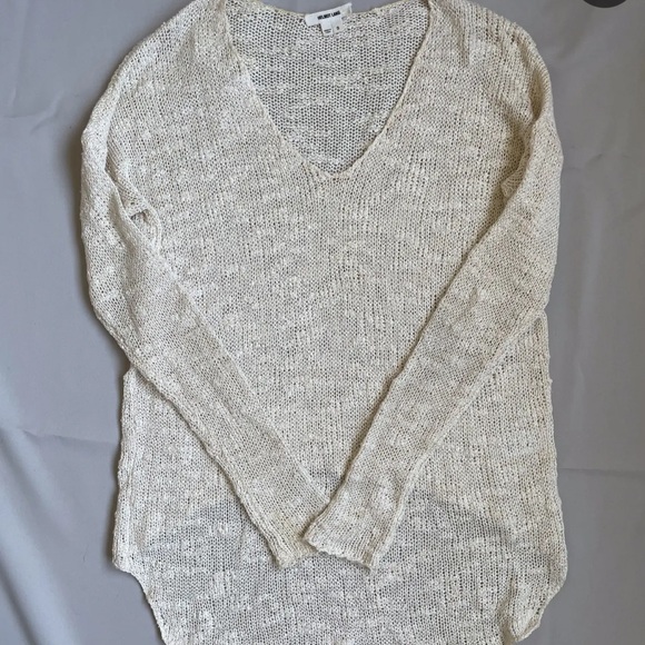 Helmut Lang Cream Crew Neck Sweater - Picture 1 of 4